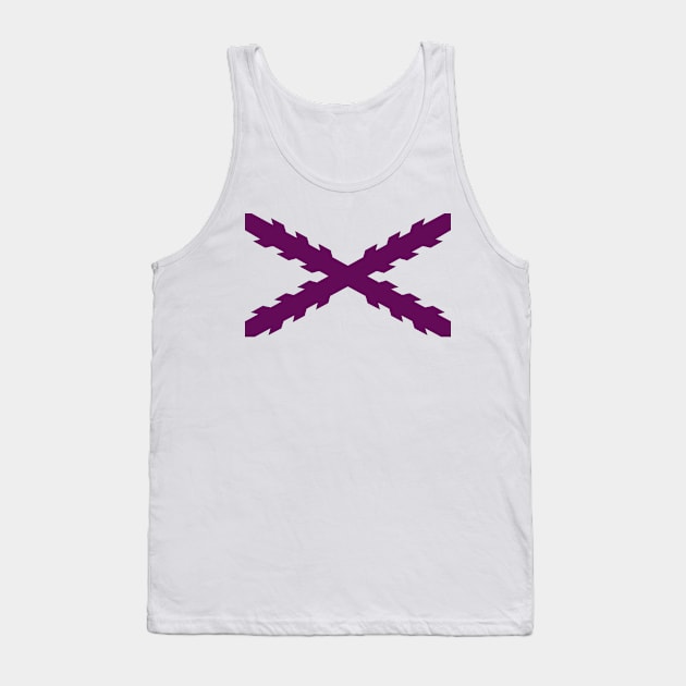 Cross of Burgundy (purple) Tank Top by PabloDeChenez